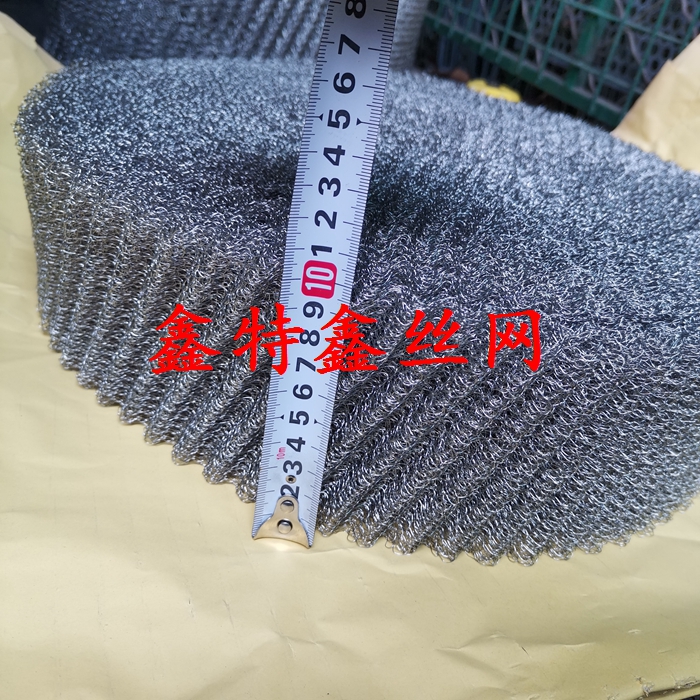 不锈钢汽液油水分离过滤网双层针织丝网除沫器填料10cm20cm30cm宽 - 图2