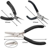 Round Mouth Pincers Taiwan GT Stainless Steel Pliers Six Sections Pliers Rolls Needle Grooves Winding Strings Beads Choreography Handmade Kit Jewels