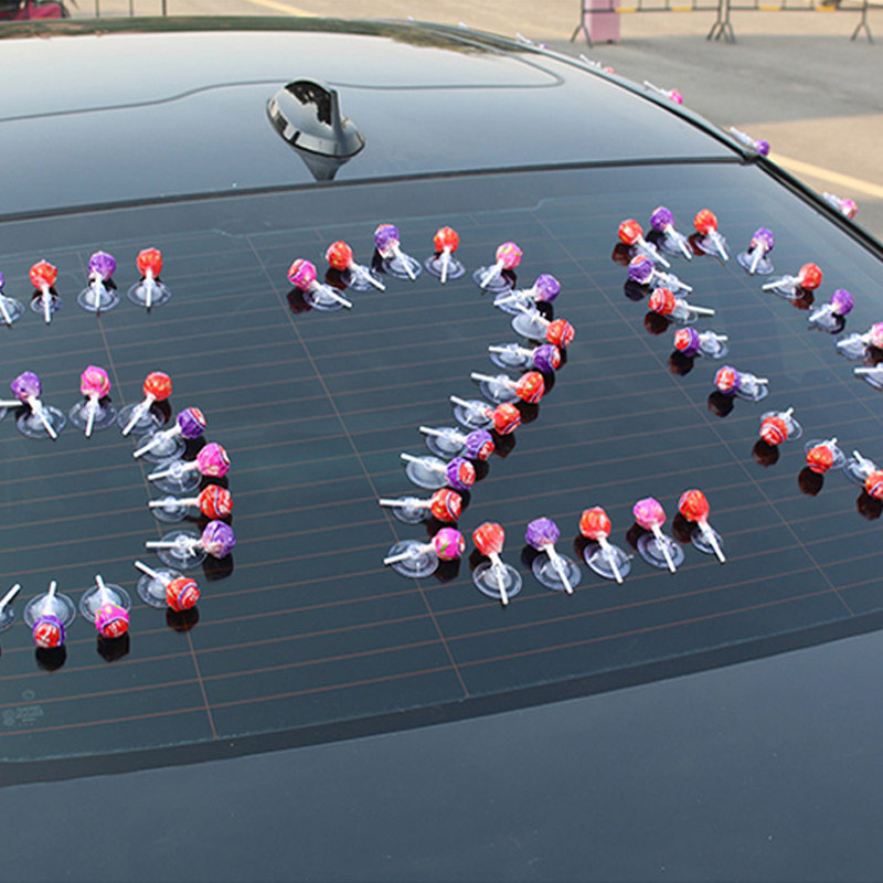 4cm塑料吸盘婚庆婚车装饰强力透明穿孔抖音同款棒棒糖花车3CM吸盘,淘宝优惠券,粉丝福利购,淘宝优惠卷