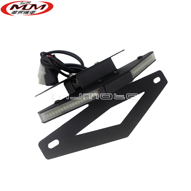 改装短尾适合川崎Z900RS摩托车挡泥板清除支架带LED转向灯车牌灯 - 图2