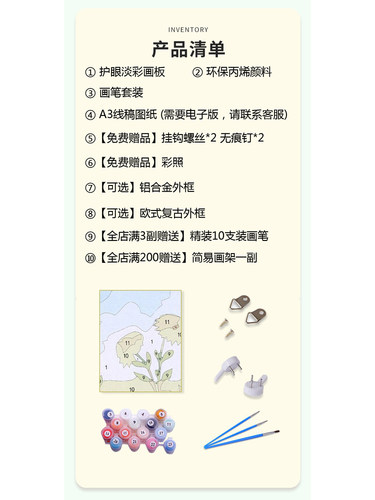 深圳发货全国包邮数字油画定制人物动漫宠物任意照片私人定制 - 图0