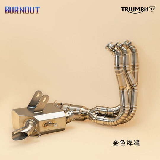 Burn Out Triumph Trident660 Tiger 660 Titanlegierung Original Aussehen Ventil Auspuff