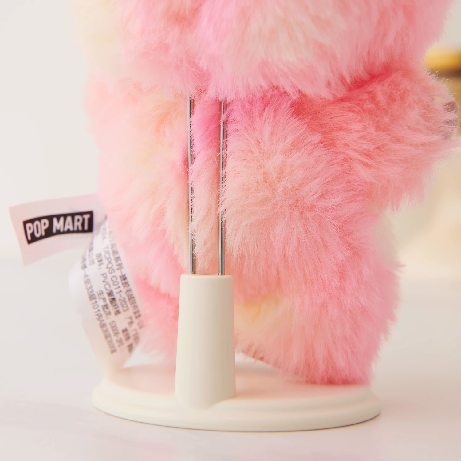 Bubble Mart labubu standing stand enamel blind box figure storage plush doll transparent dust-proof display box