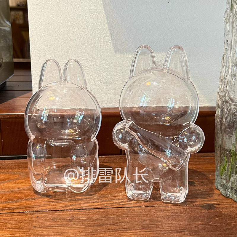 Labubu Coca-Cola special blind box figure storage protective cover transparent dust cover slip baby anti-scratch artifact