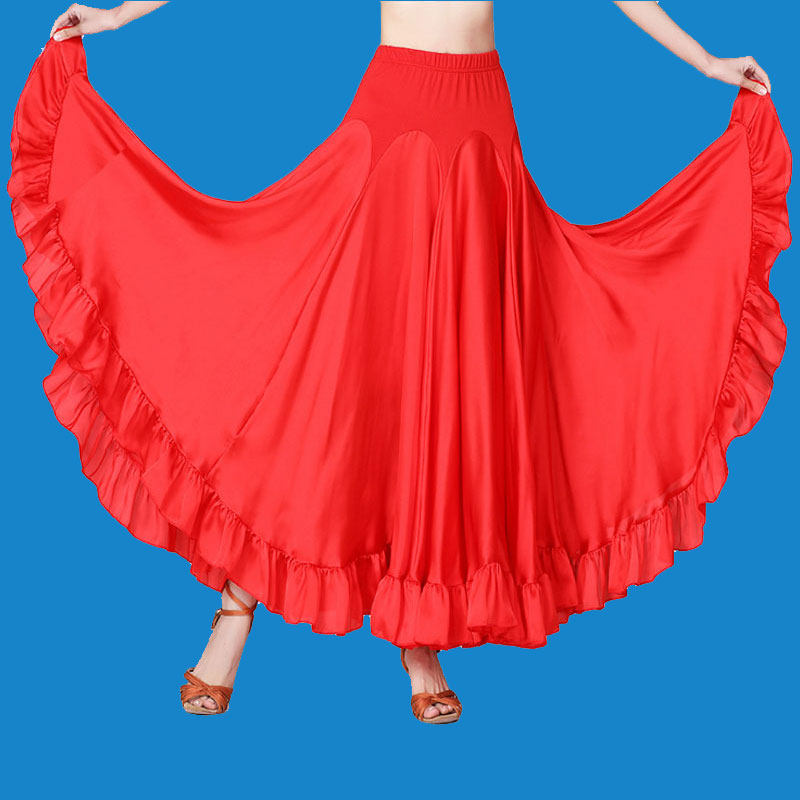 新款广场舞半身裙高腰大摆长裙夏摩登国标交谊拉丁舞华尔兹跳舞裙,淘宝优惠券,粉丝福利购,淘宝优惠卷