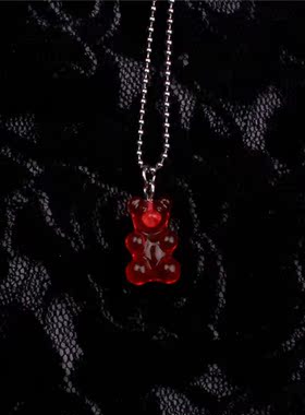 钛钢糖果色韩版软妹风项链饰品