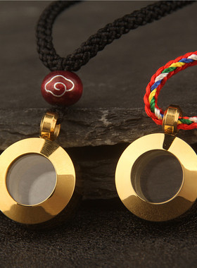 透明空心迷你款瓶吊坠挂件男项链