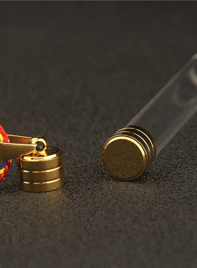 加长粗大容量亚克力空心透明嘎乌盒吊坠项链男女饰品可打开装东西