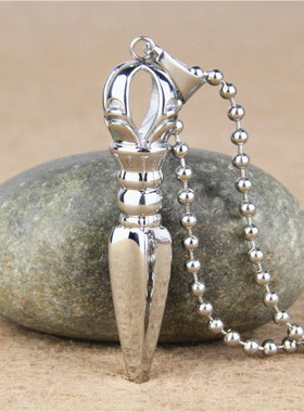 个性金刚杵降杵吊坠钛钢男女
