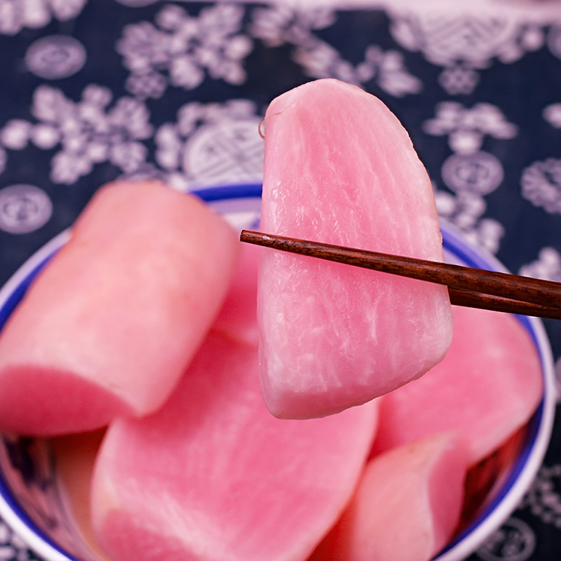 正宗农家泡菜 酸萝卜 泡红皮胭脂萝卜500g老坛贵州自制即食腌酸菜 - 图2