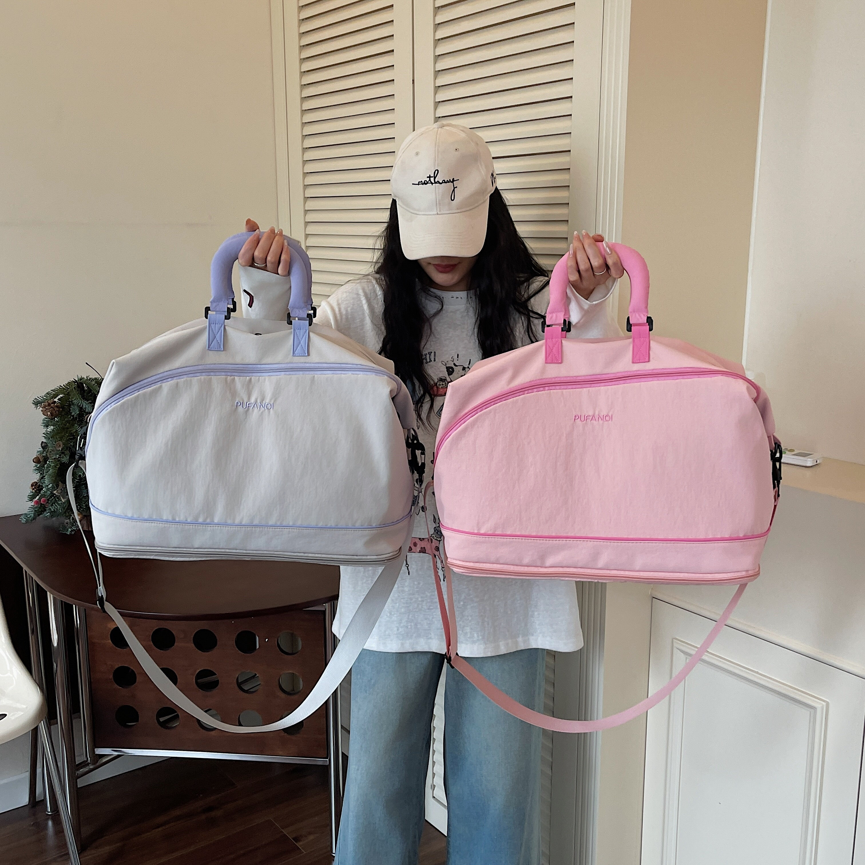 Travel bag portable shoulder crossbody sports swimming yoga
