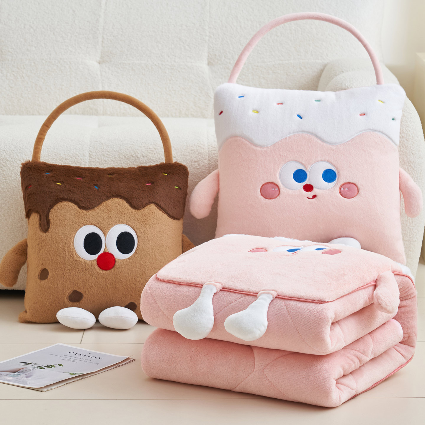 抱枕被子两用加厚办公室午睡枕头折叠毯子二合一汽车沙发靠枕车载 - 图3