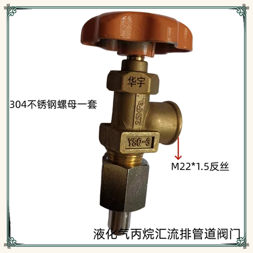 液化气阀门汇流排管道气化器集气包高压软管气体管道四分外丝角阀 - 图3