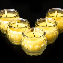 Tibetan Supplies 20 Hours Ghee Oil Lamp Lotus Crisp Oil Lamp Ghee Candle Lamp