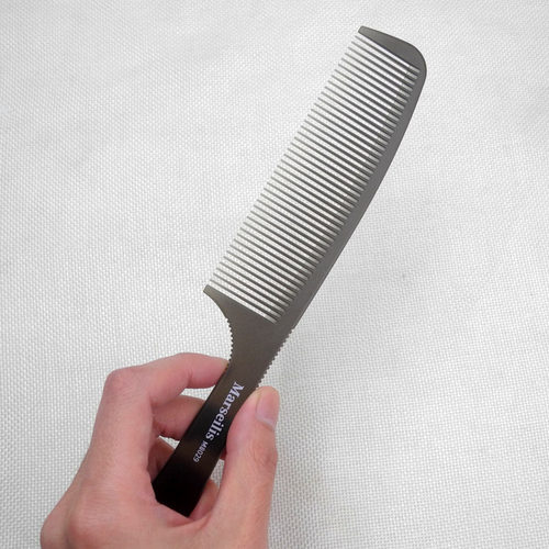 超薄专业美发平头推边手柄梳子发型师理发男发苹果梳防静电有韧性 - 图3