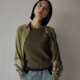 Ridangui brand spring 26 loose lapel splicing overlay see-through fine mesh fine-sleeved shirt 1.5W