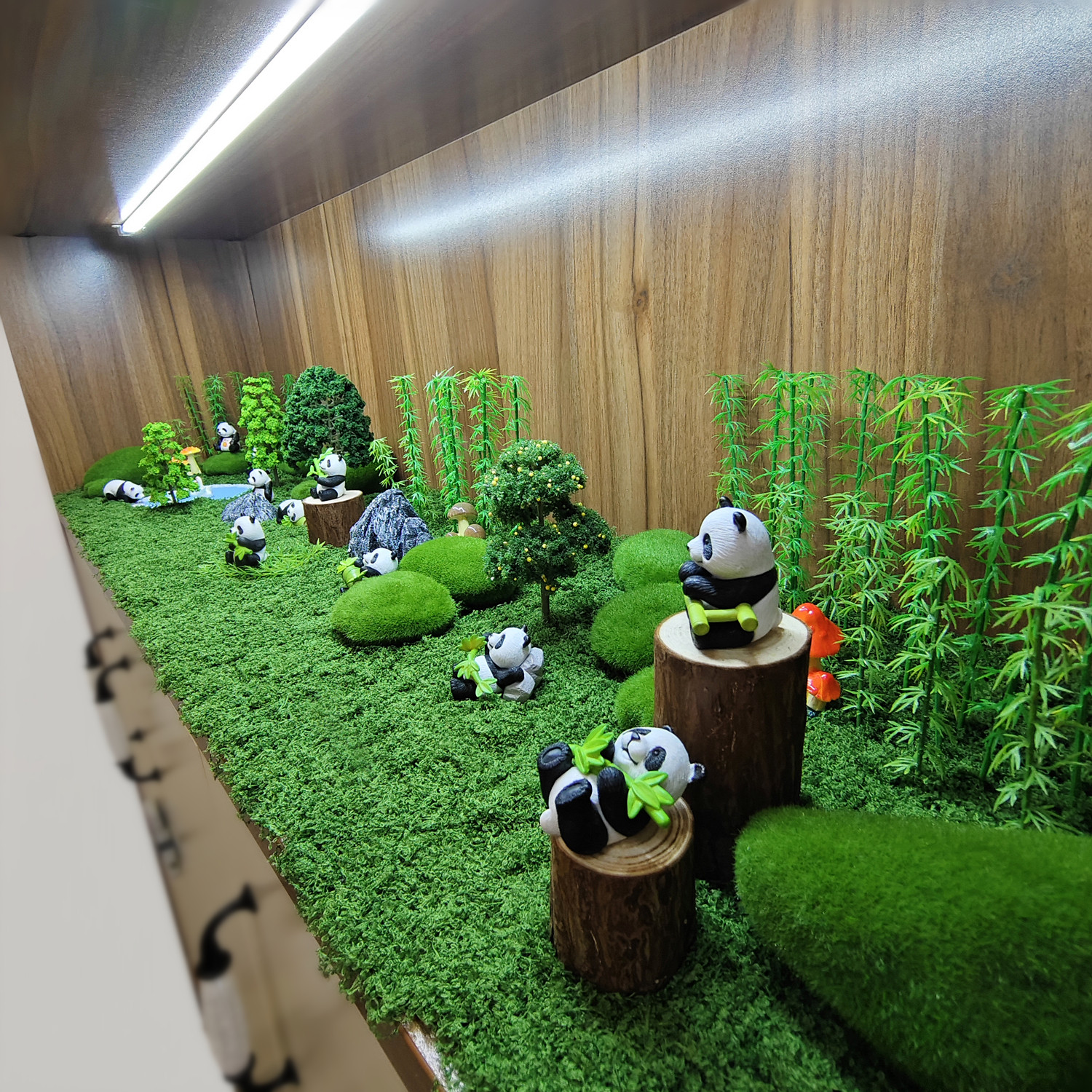竹子绿植场景装饰材料熊猫主题微景观入门柜盲盒展示盒布景造景,淘宝优惠券,粉丝福利购,淘宝优惠卷