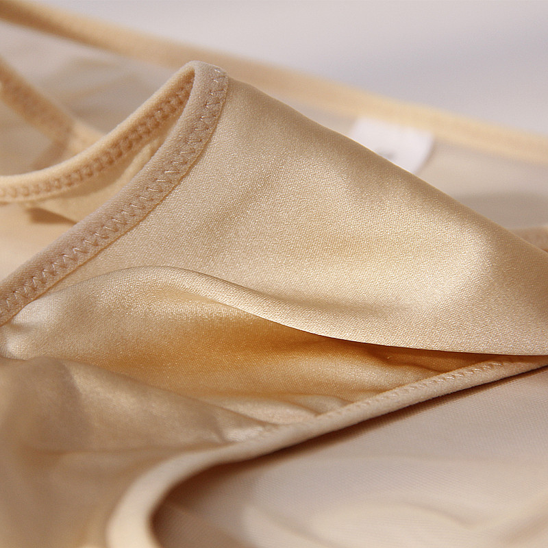 桑蚕丝内裤女士纯欲性感网纱透气素绉缎真丝包臀三角短裤无痕纯色,淘宝优惠券,粉丝福利购,淘宝优惠卷