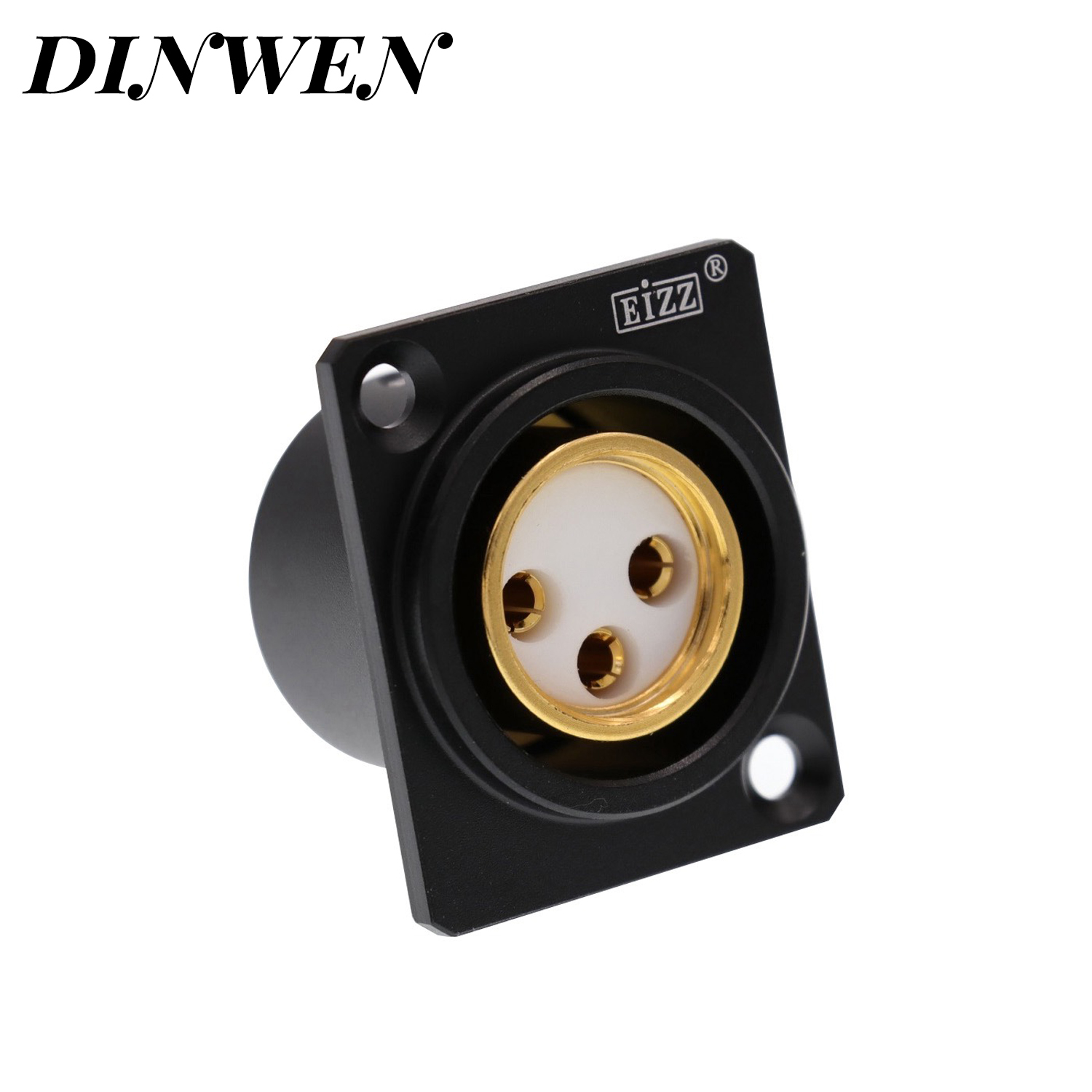 EIZZ三芯卡侬母座 XLR平衡头 卡龙信号座 话筒音响音频座 EZ-108F - 图2