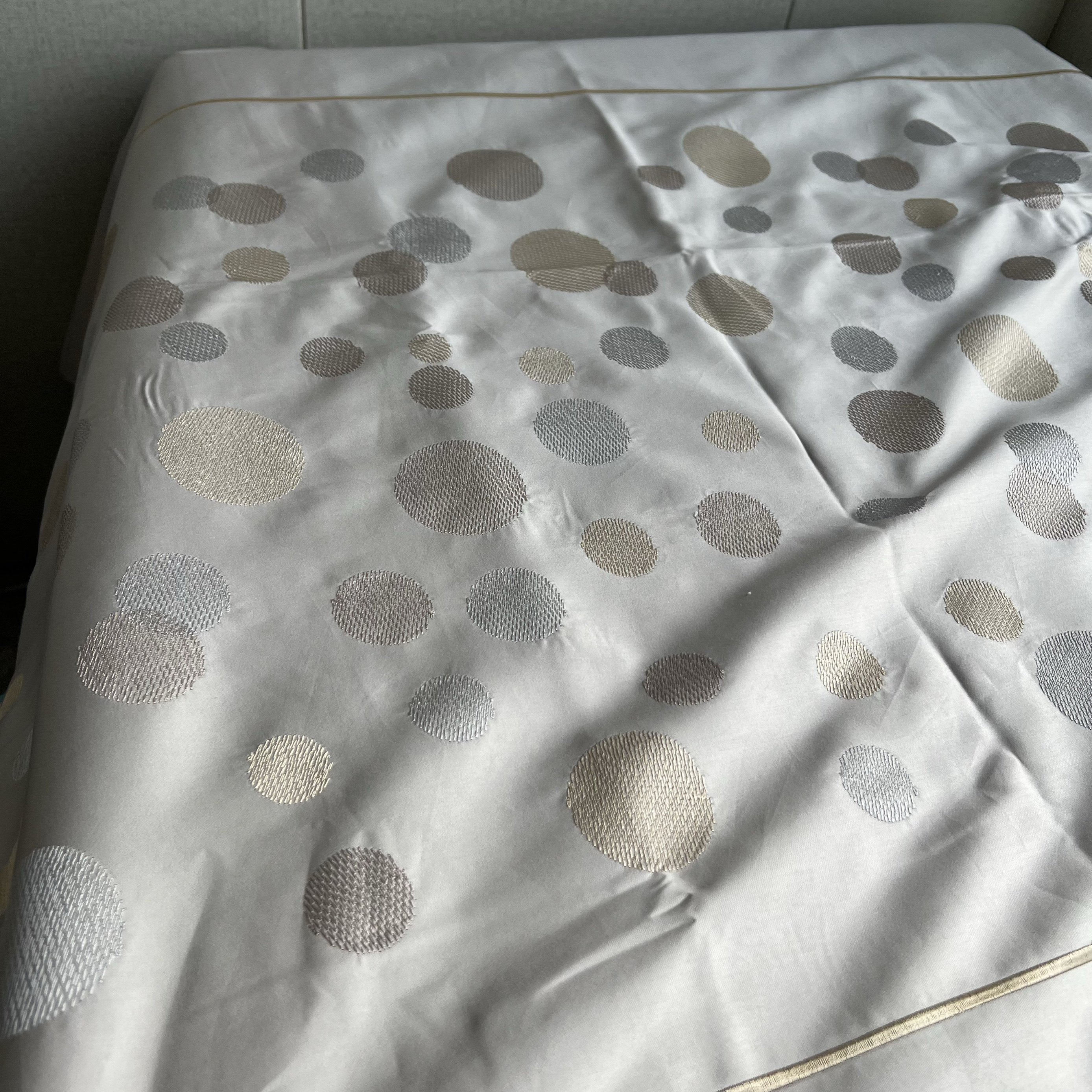 高级感！外贸出口100支全棉刺绣花四件套纯棉贡缎床上用品4件套,淘宝优惠券,粉丝福利购,淘宝优惠卷