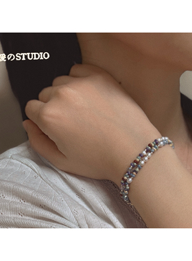 淡水珍珠甜美文艺串珠手链