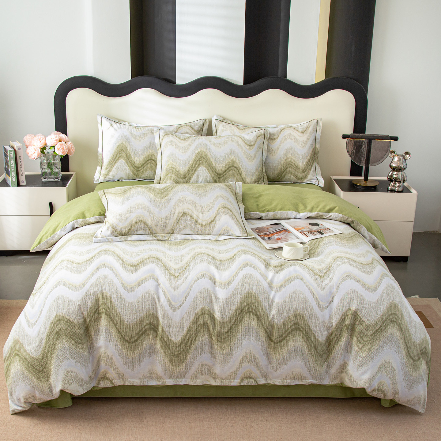 郁贵人 全棉四件套2026新款高档轻奢全棉床单被套宿舍床上用品-C