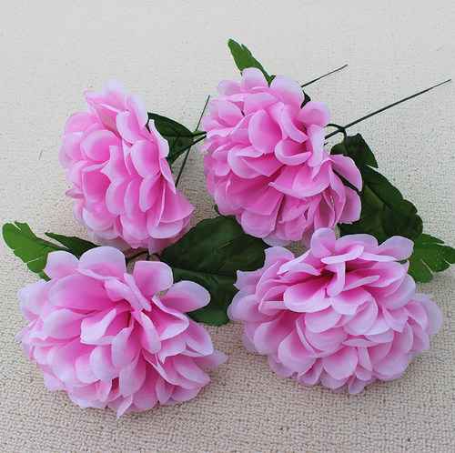仿真菊花扫墓上坟花单支假菊花插花篮做花圈清明节花陵园墓前摆放 - 图1