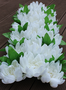 仿真雏菊花排扫墓电子花圈装饰花