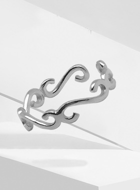 原创小众纯银女开口尾戒简约百搭