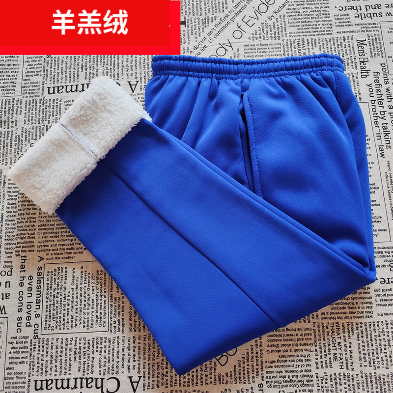 羊羔绒冬季宝蓝色校服裤子小学生初高中一二条杠两道白条加绒加厚,淘宝优惠券,粉丝福利购,淘宝优惠卷