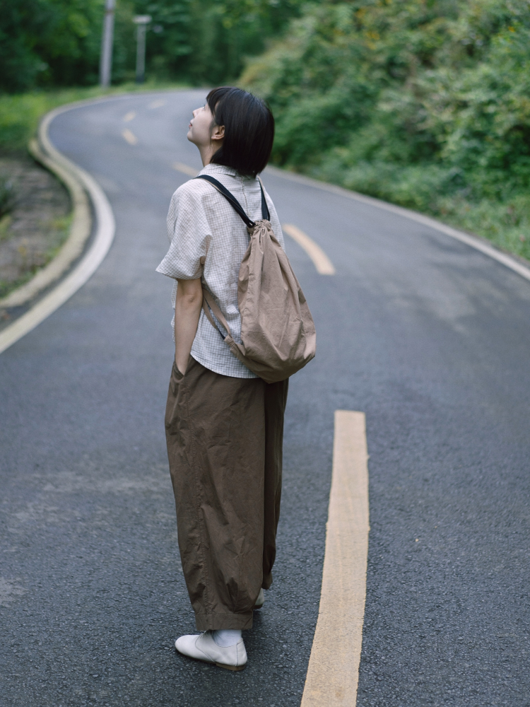 日杂风棉麻女裤夏季气球裤九分裤萝卜裤宽松亚麻休闲灯笼裤阔腿裤 - 图2