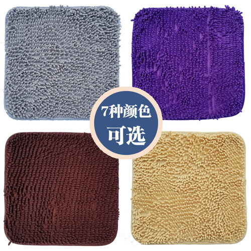 汽车五座坐垫冬季免绑毛绒单片雪尼尔车座垫珊瑚绒毛毛虫保暖垫子 - 图3