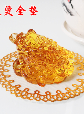 水晶金蟾乔迁新居摆件