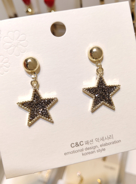 百搭夜店银针长款珍珠耳饰品网红