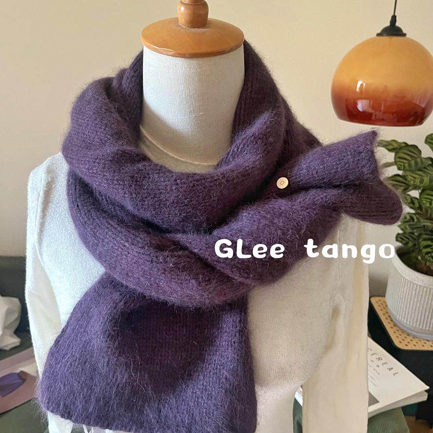 东大门新款高品质温柔紫色浣熊绒羊绒围巾高级感纯色百搭围脖披肩,淘宝优惠券,粉丝福利购,淘宝优惠卷