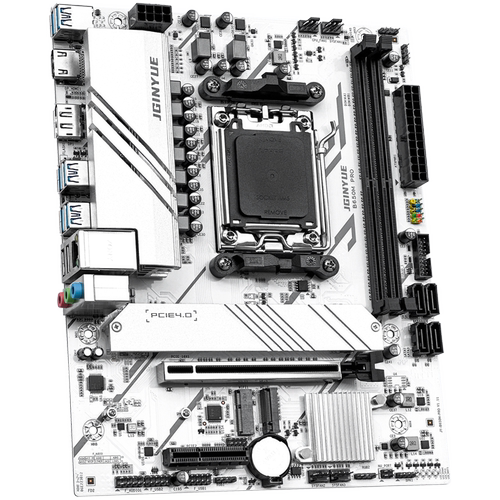 【正品】精粤B650M主板白色DDR5AM5锐龙7600X/7700/7500F台式电脑 - 图0