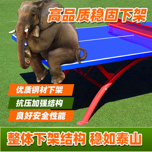 美卡龙SMC标准室外乒乓球台户外防水防酸雨防晒乒乓球桌案抗老化 - 图1