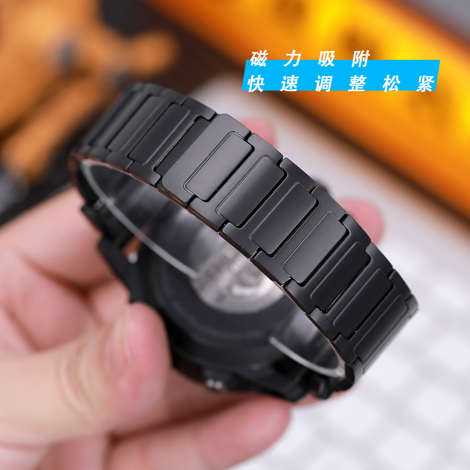 星图纯钛磁力扣三株佳明金属手表带运动本能快拆扣fenix5x/6x/7/s8/53/51/47mm改装降落伞扣venu3飞跑步个性 - 图2