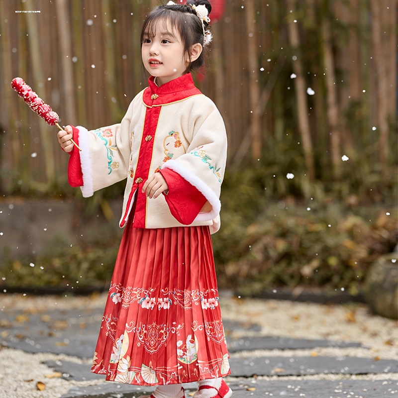 拜年服宝宝男童中国风唐装过年服男孩新年抓周礼服套装儿童汉服冬-图1