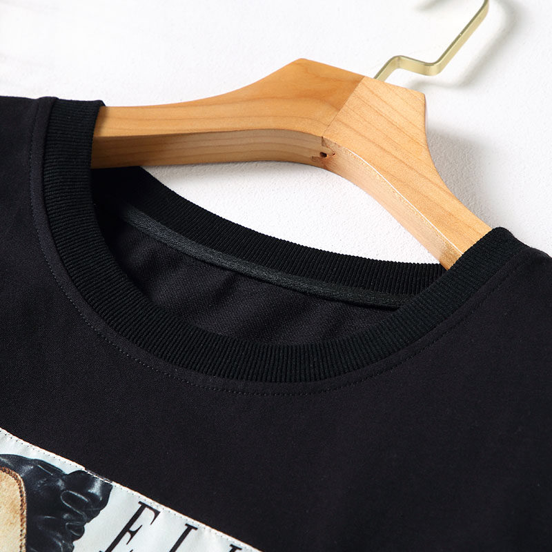 2020初秋新款宽松时尚百搭圆领卫衣 云妃秀大码女装