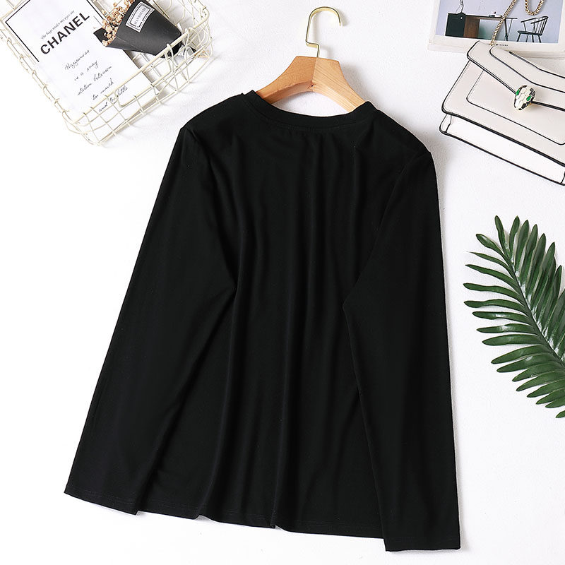 2020秋季韩版宽松女装胖mm圆领上衣 云妃秀大码女装