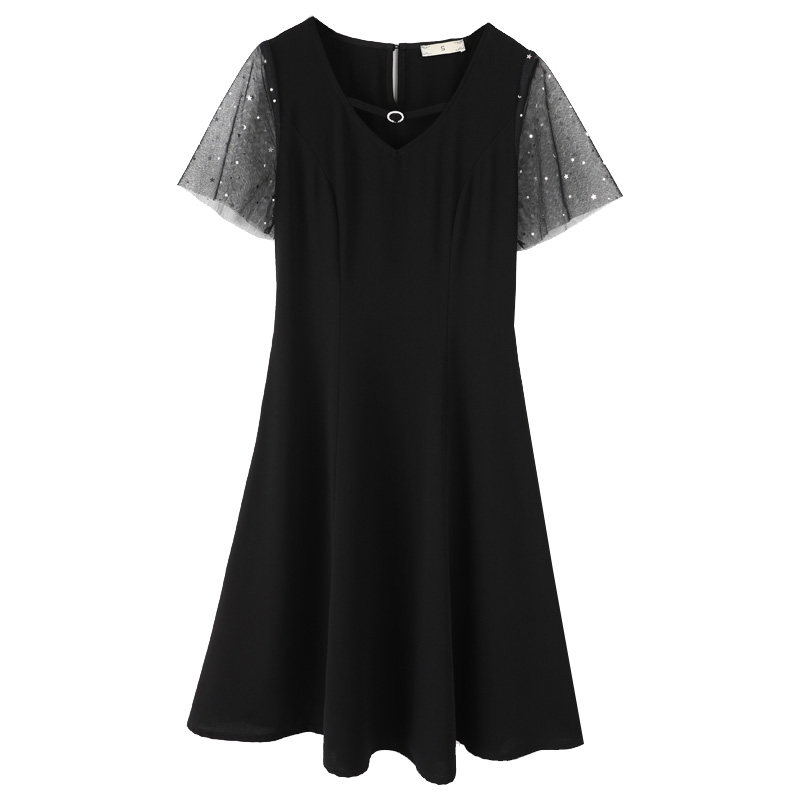 胖mm v领大码洋气韩版2020潮连衣裙 云妃秀大码女装