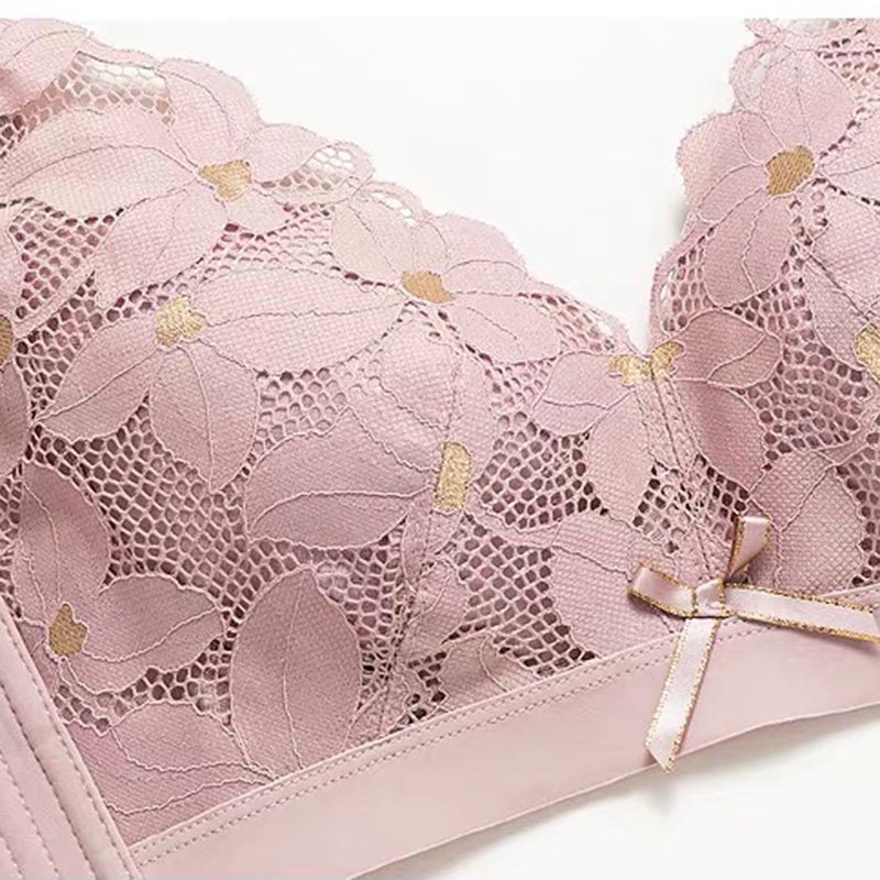 洋气大码镂空纯色透气胖mm百搭内衣 云妃秀大码女装