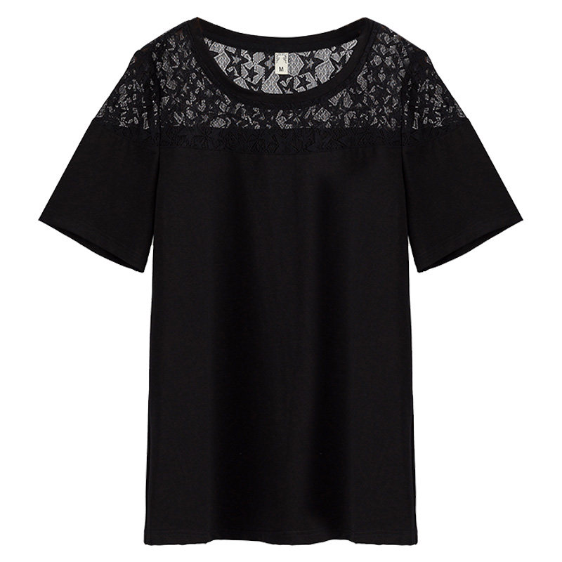 时尚拼接大码洋气胖mm 2020百搭上衣 云妃秀大码女装