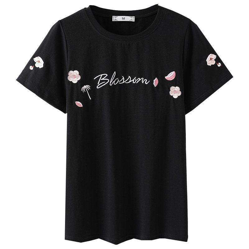 大码圆领休闲宽松百搭胖mm 2020 t恤 云妃秀大码女装