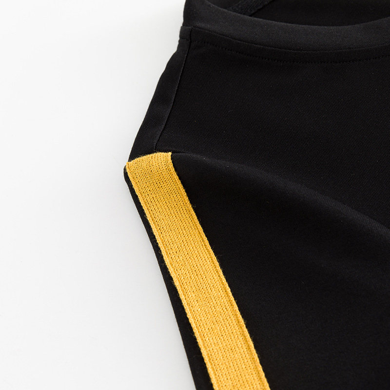 韩版拼接大码圆领2020潮连衣裙 云妃秀大码女装