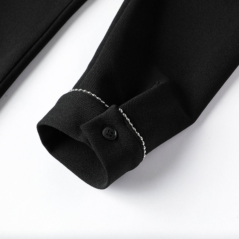 大码女装韩版娃娃领镶钻裙百搭裙 云妃秀大码女装