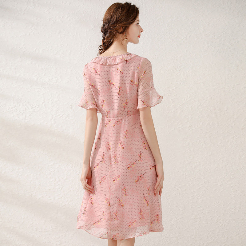 韩版大码宽松时尚百搭胖mm连衣裙 云妃秀大码女装