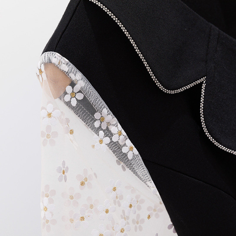 韩版宽松拼接大码胖mm显瘦潮连衣裙 云妃秀大码女装