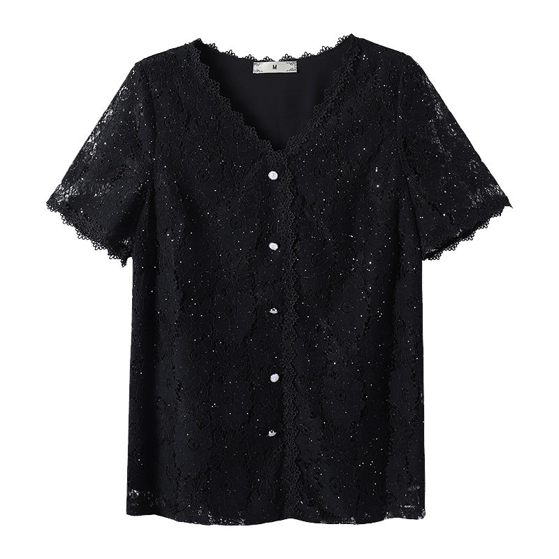 胖mm夏季显瘦v领遮肚子大码时尚 云妃秀大码女装